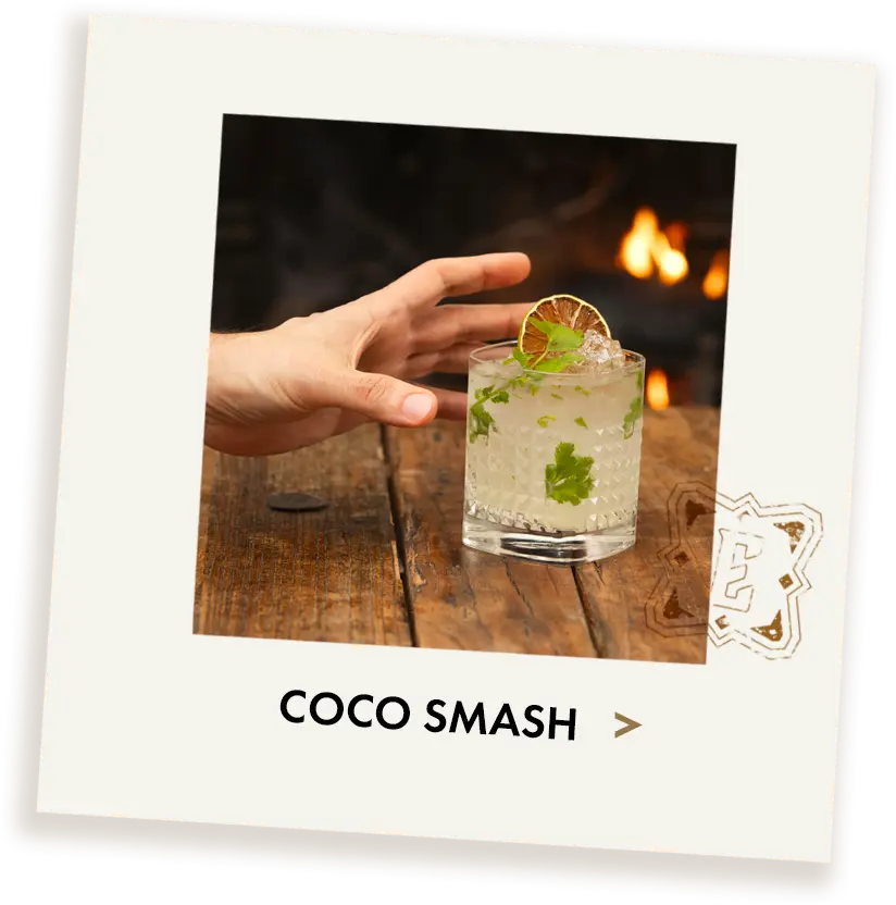 Coco smash cocktail gin