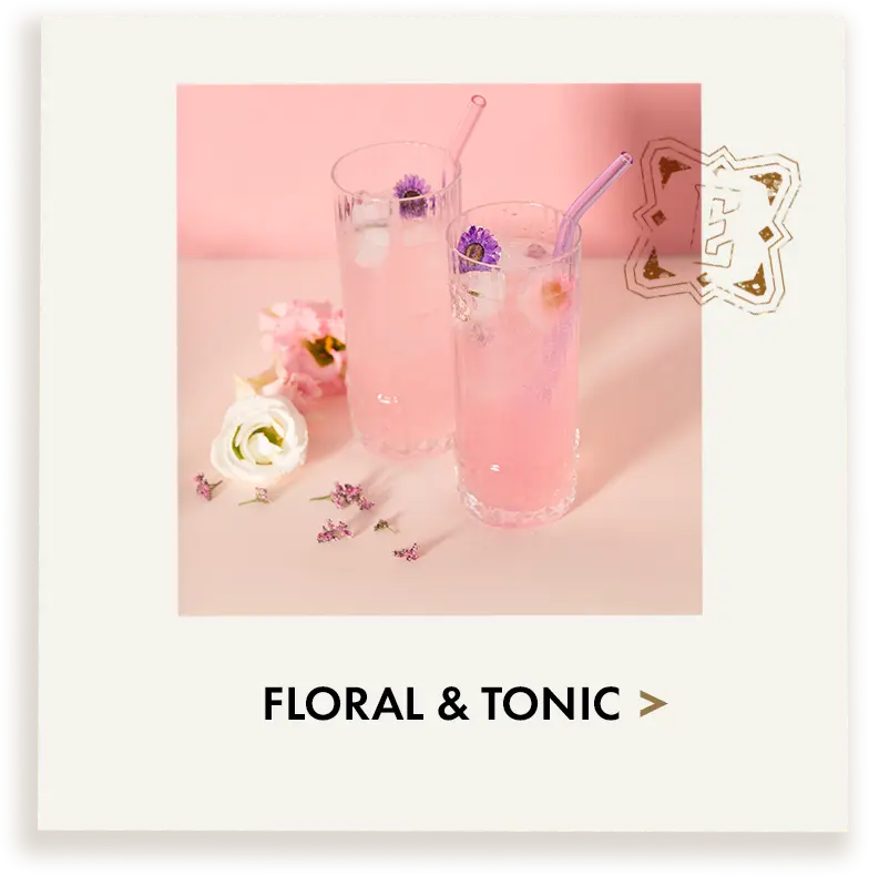 cocktail floral and tonic