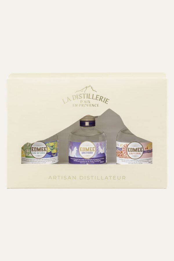 EDMÉE Collection box set : Winter GIN – GIN Intense – Gin Floral – 20 cl
